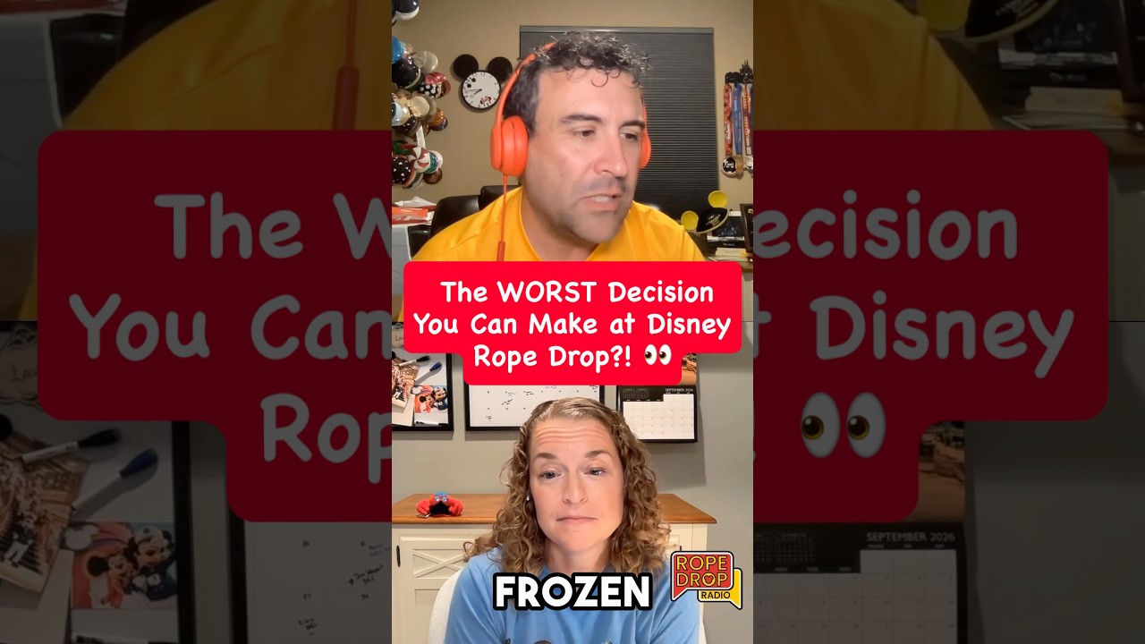 Worst Disney rope drop ever? #disney #disneyparks