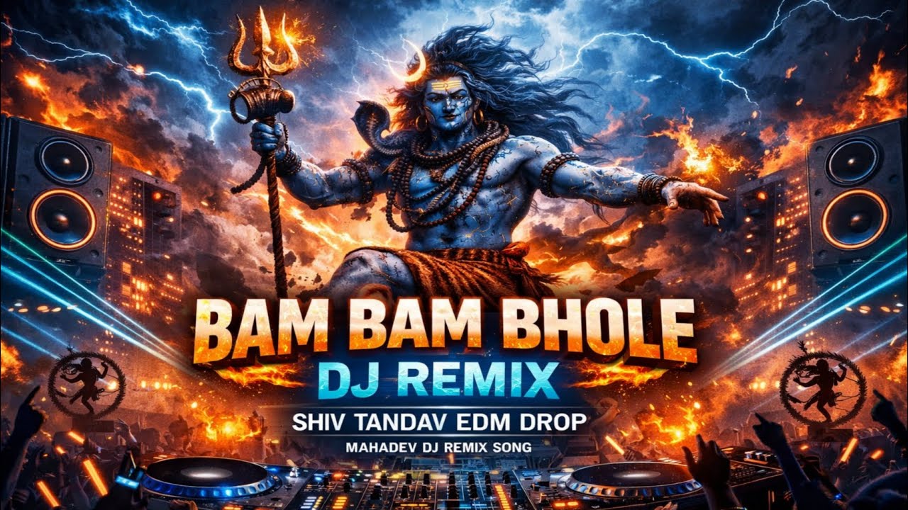 Bam Bam Bhole DJ Remix 🔱| Shiv Tandav EDM Drop | Mahadev DJ Remix Song