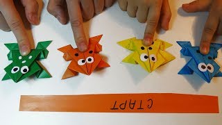 DIY Как сделать ПРЫГАЮЩУЮ ЛЯГУШКУ из бумаги | how to make a frog DIY Как сделать ПРЫГАЮЩУЮ ЛЯГУШКУ из бумаги | how to make a frog