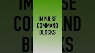 Might Minute with Minecraft EE: Impulse Command Blocks #shorts