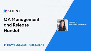 QA Management & Release Handoff Guide