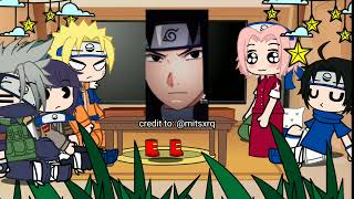 Past team 7+Hinata reacts to kakashi and Sasuke and Naruto /Gacha club/new intro?/ 1/2