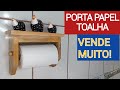 como fazer porta papel toalha de madeira?#woodworking