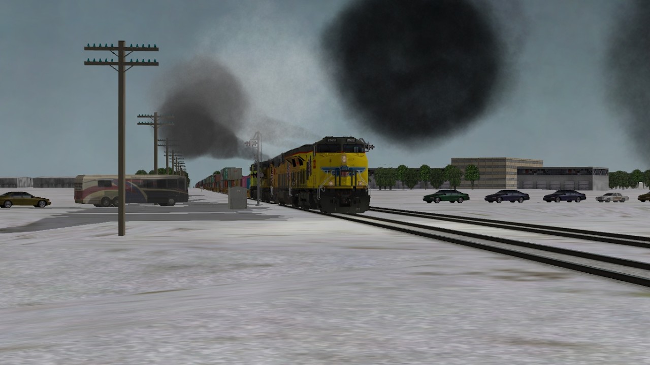 ORTS: Fast UP C45AH #2522 WB IG4TA-01 At Clinton, IA