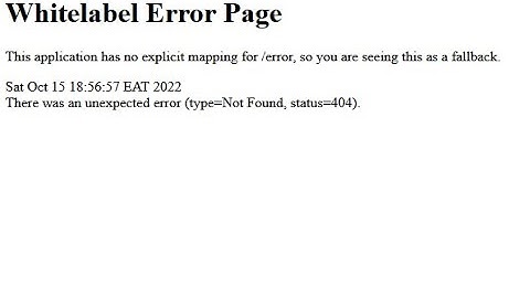 White label error page disable or customize in spring boot.