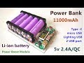 DIY - 11000mAh Mobile Power Bank 5V 2.4A / QC - ICStation.com