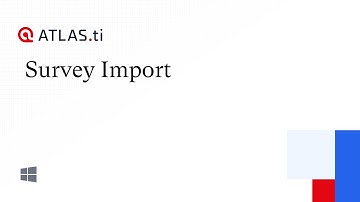 Import survey data - ATLAS.ti Windows