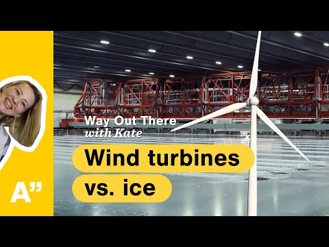 Wind turbines versus ice in the world's largest ice tank