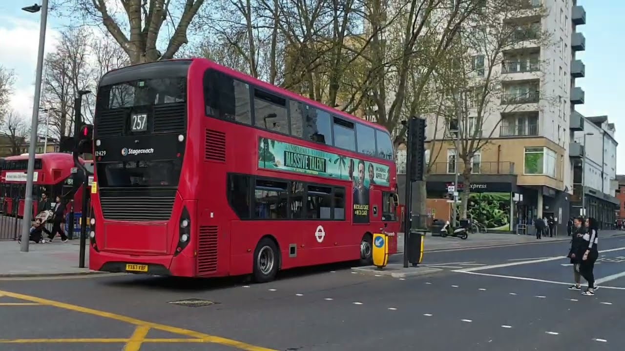 buses at Walthamstow Central Bus station.  15/04/2022.