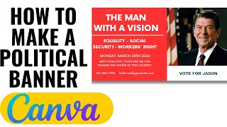 HOW TO MAKE A POLITICAL BANNER ON CANVA screenshot 5
