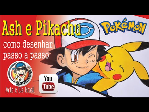 Ash e Pikachu - Desenho