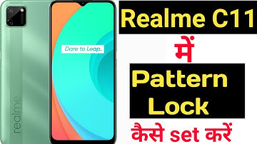 How to set pattern lock in realme c11 || Realme c11 me pattern lock kaise lagaye ||