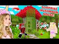 I SURPRISED My BEST FRIEND With A MUSHROOM HOUSE In MINECRAFT!