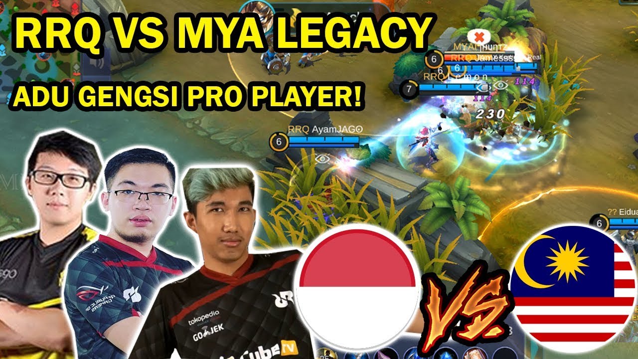 DUEL ADU GENGSI PRO PLAYER! TRIO RRQ VS MYA LEGACY MALAYSIA TERBARU!