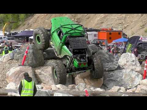 Big tires hit the Rock course