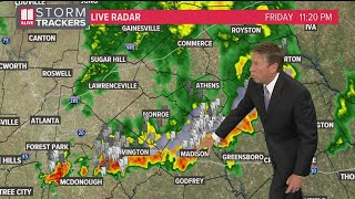 Tracking storms, rain moving through parts of metro Atlanta