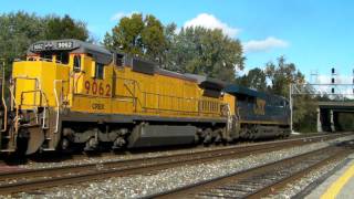 CSX Q409-20 meets Q370-20 with RARE!! UP at St Denis with Very Friendly engineers and K5HLL 10/21/11