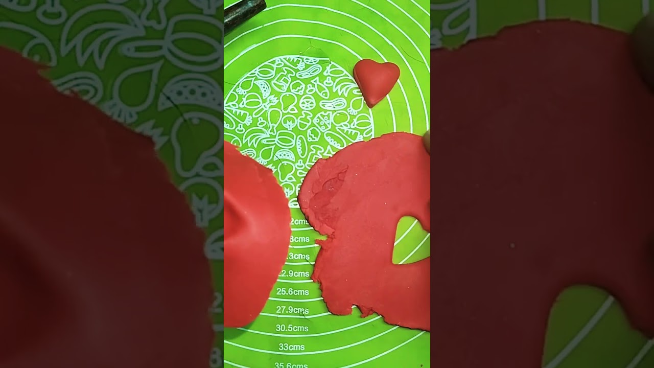 how to make fondant Puffy heart #viralvideos #shortsfeed #cakedecorating #youtube #fondant #trending