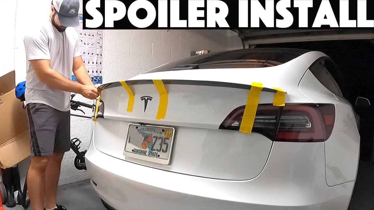 Installing RPM Tesla Spoiler on my 2021 Tesla Model 3 SR+ 