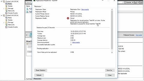 Hyper-V Replica Broker Replication Errors