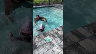 Sister Gets Pushed In The Pool
