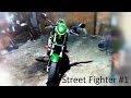 Street Fighter из китайца #1 / маска для мотоцикла, прямоток и эндуро покрышки  Viper F5