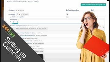 Setting up Learning Curricula/Programmes in Open eLMS