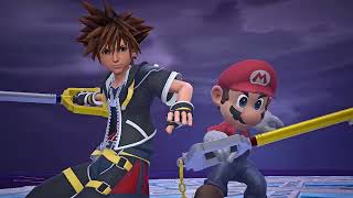 Kingdom Hearts 3  Mario and Sora vs Sephiroth (MOD)