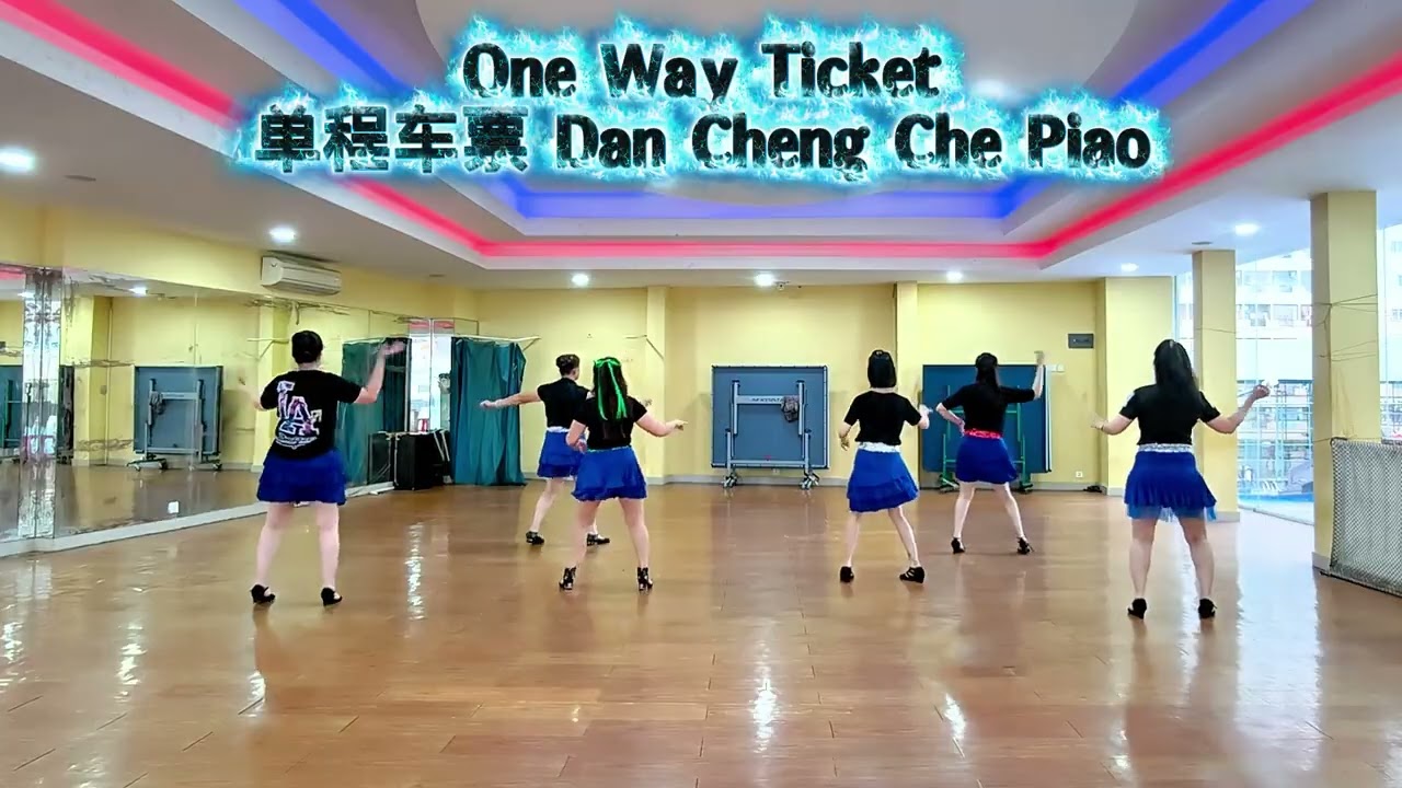 One Way Ticket单程车票 Dan Cheng Che Piao|| Lusi Line Dance || Demo By : Happy Lusi LD