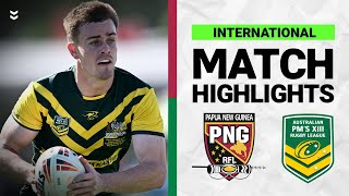 NRL Highlights | Rugby League International | PNG PM's XIII v AUS PM's XIII | Match Highlights  2024