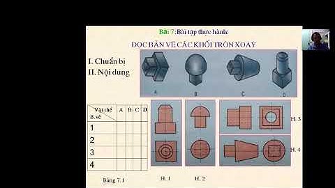 BÀI 7 THỰC HÀNH: ĐỌC BẢN VẼ CÁC KHỐI TRÒN XOAY