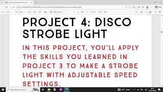 Project 4: Disco Strobe Light | Arduino Project Handbook