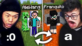 minecraft pero cambiamos de lugar cada 5 minutos (vs. ale wang)