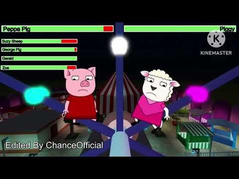 Pepper vs Piggy Chapter 2 with Healthbars