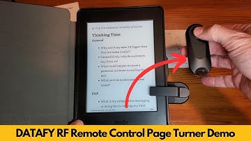 DATAFY RF Remote Control Page Turner Demo and Review