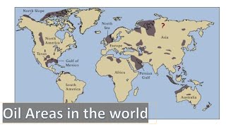 World oil reserve distribution map