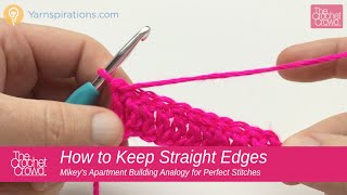 BEGINNER How to Crochet Straight Edges Tips Double Crochet