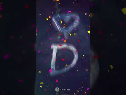 D Name Art Video Status | D Letter Whatsapp Status | Name Art #shorts