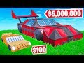 Fortnite BUILD The MOST EXPENSIVE SUPERCAR Challenge! (Fortnite Creative)