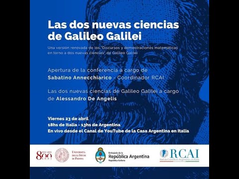 CONFERENZA: Le due nuove scienze di Galileo Galilei (Italiano)