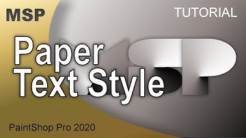 Paper Text Effect - Tutorial - PaintShop Pro