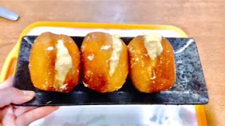 Cách Làm Bánh Donut nhân kem trứng tại Nhật, không cần lò nướng|| Góc Nấu Ăn TV - Cuộc sống Nhật38