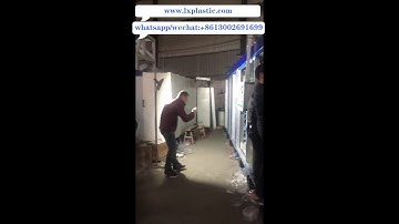 1 3 20cycles  A B robot stacker for 9up pp container mould  on 3in1 thermoforming machine 2019051715