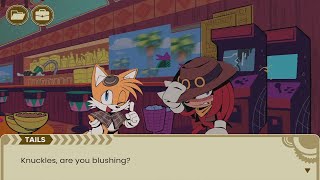 The Murder of Sonic the Hedgehog - Knuckles blushes over a compliment