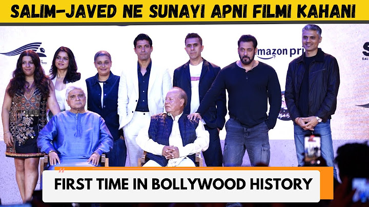 Salim-Javed Epic Reunion: Salman Khan at Angry Young Men Trailer Launch on Amazon Prime