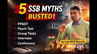 5 SSB Myths Busted | Gp Capt MVR Bharath #ssb #myths #cds #nda