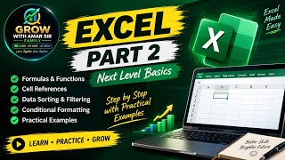Excel Part 2 | Percentage, IF & COUNTIF Formula শেখো সহজে 🔥 | Excel Bangla Tutorial
