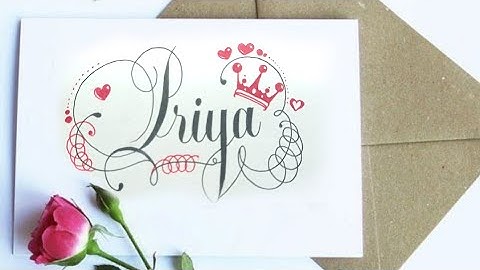 Priya name calligraphy (calligraphy writer