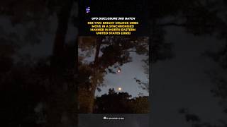 UFO Disclosure: Two Bright Orange Orbs Move in Sync #shorts #sighting #aliens