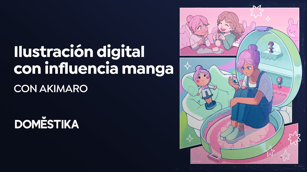 Ilustración digital con influencia manga | Curso online de Akimaro